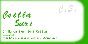 csilla suri business card